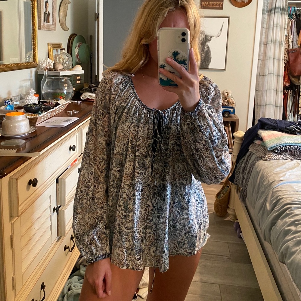 Free People Peasant Blouse